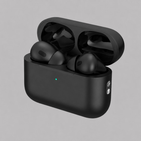 Беспроводные наушники с микрофоном Air Pro 2, TWS, BT 5.3, 300 мАч, QI, черный, Deppa